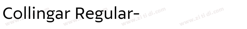 Collingar Regular字体转换